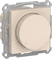 Светорегулятор поворотно-нажимной без рамки Systeme Electric AtlasDesign 5-400Вт бежевый картинка